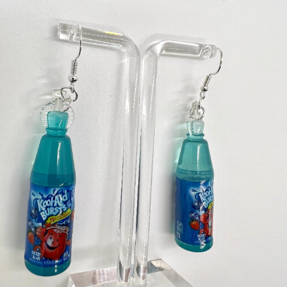 Koolaid Bursts Earrings - Squeeze It Bottle Earrings, Mini Brands Earrings